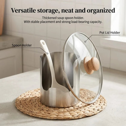 Stainless Steel Spoon and Lid Rest