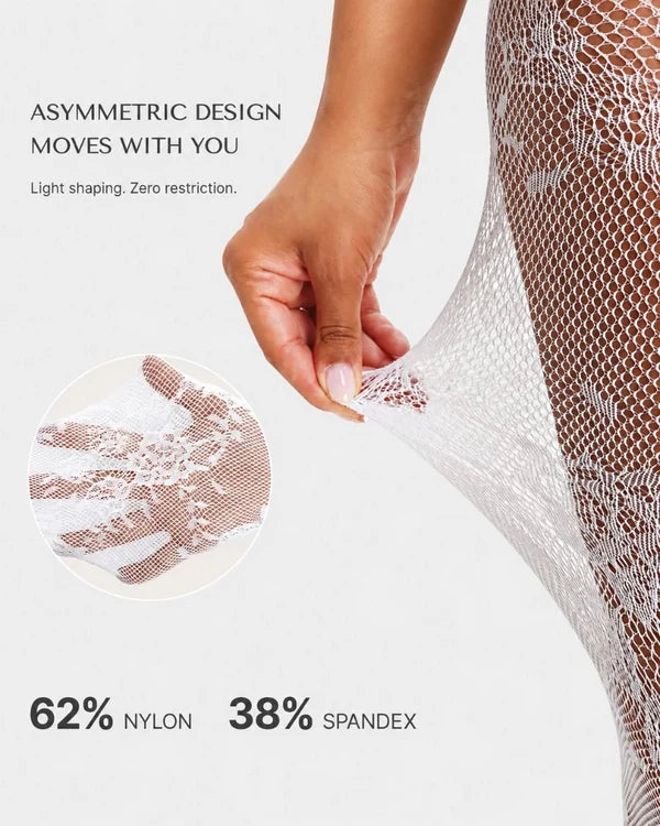 🔥 High-Waisted Floral Lace Shaping Tights