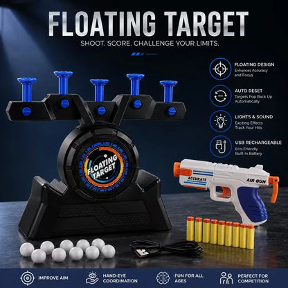 Floating Ball Target Game with Foam Dart Blasters