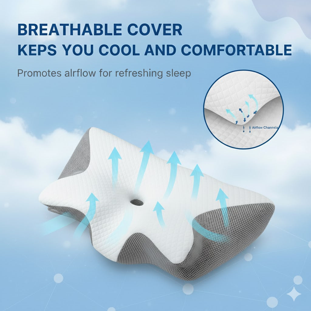 Comfynique Butterfly Orthopedic Pillow